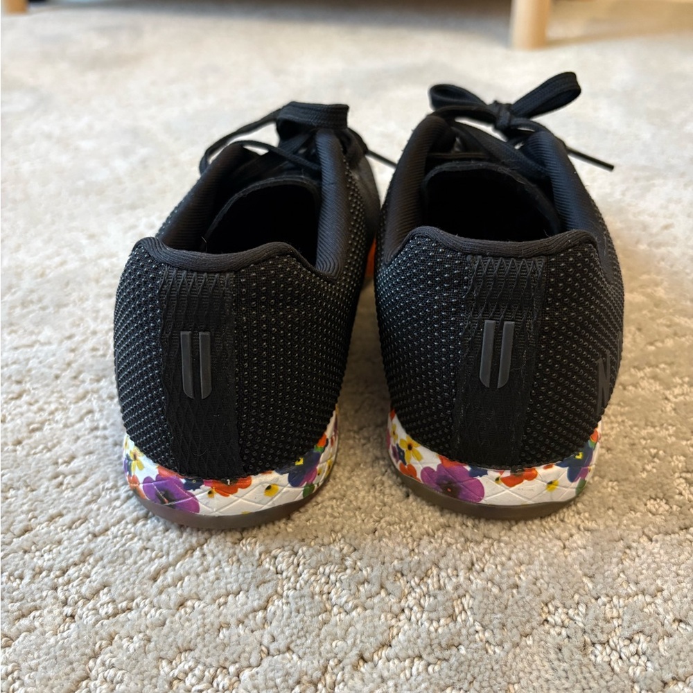 NOBULL Black Trainers with Colorful Floral Sole - Picture 2 of 5